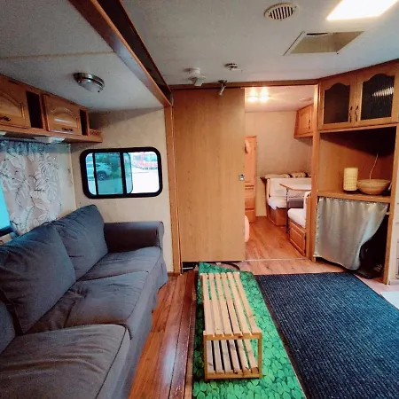 Campsite American Caravan In