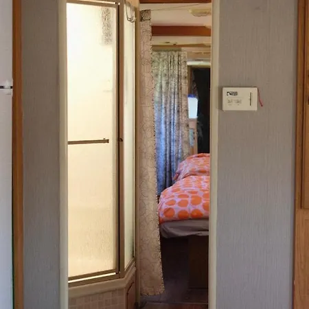 American Caravan In Campsite *