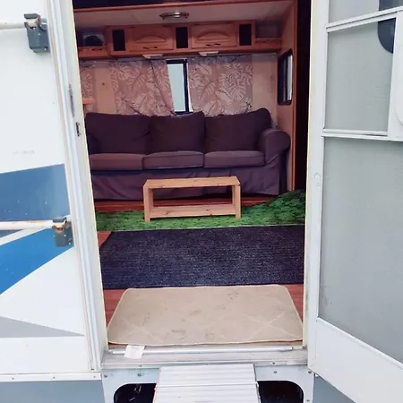 American Caravan In Campsite